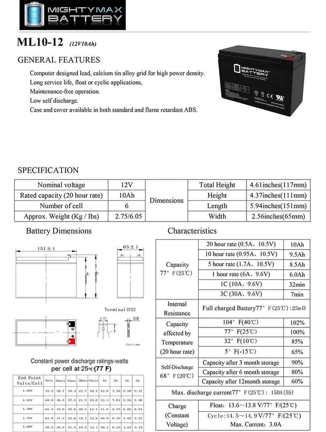 12V 10AH Battery for Tusa SizeAV-7 Underwater Sizecooter + 12V Charger