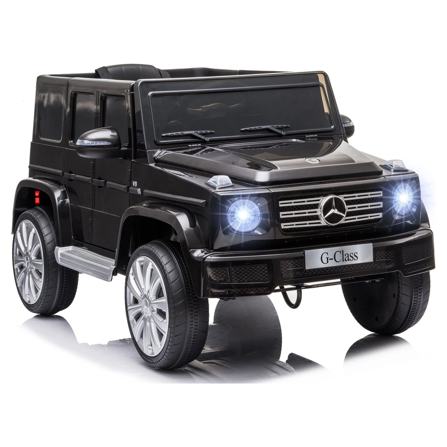 Aosom 12 V Mercedes Benz G500 Powered Ride-On with Remote Control, Bright Headlights, & Working Sizeuspension