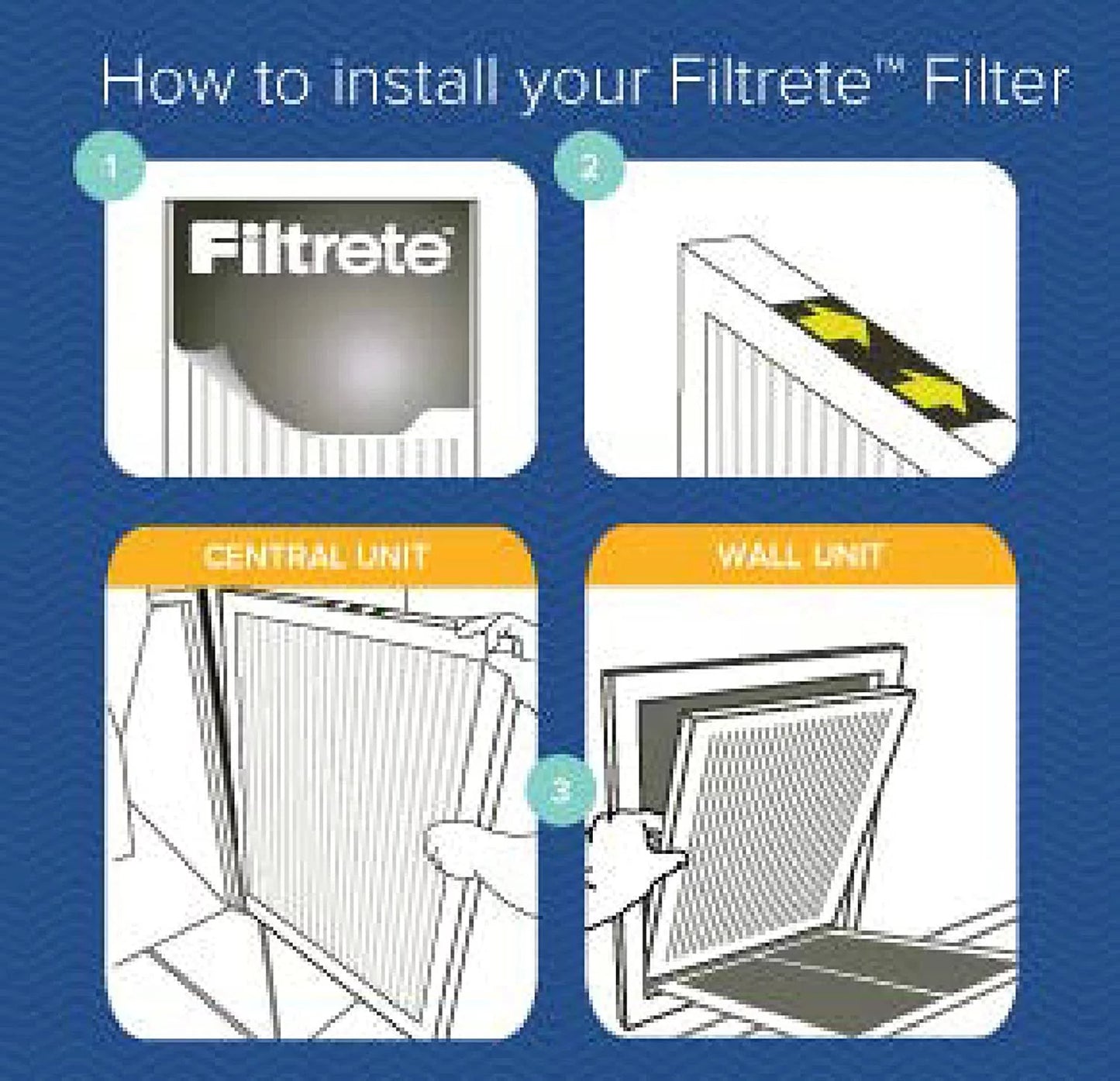 Filtrete 14" x 14" x 1" Dust Reduction Filters, 4pk