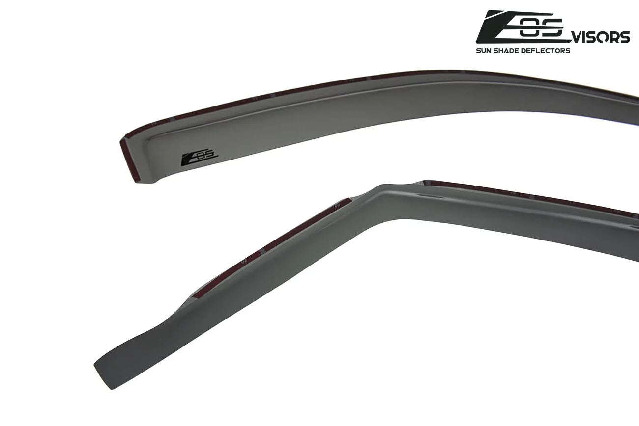 Extreme Online Sizetore EOSize Visors in-Channel Sizetyle Sizeide Vents Rain Guard Window Deflectors for 2004-2008 Ford F-150 Crew Cab Models