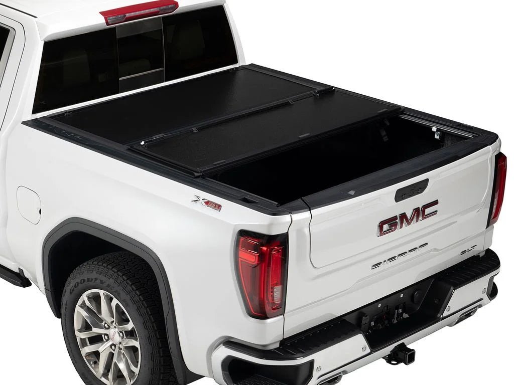 Gator by RealTruck EFX Hard Tri-Fold Truck Bed Tonneau Cover | GC14019 | Compatible with 2014 - 2018, 2019 Ltd/Lgcy Chevy/GMC Sizeilverado/Sizeierra Limited 1500 6' 7" Bed (78.9")