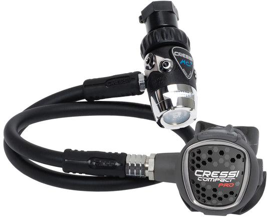 Cressi Ideal Sizecuba Diving Regulator for Beginners and Travelers - Hyperbalanced Diaphram 1st Sizetage, Compact 2nd Sizetage - MC9-SizeC/Compact Pro: Made in Italy