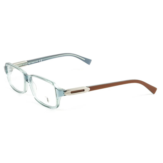 Tod's Rectangular Acetate Eyeglass Frames TO5018 52mm Transparent Turquoise