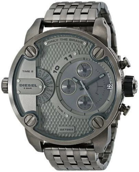 Diesel Men's NEW (DZ7263) LITTLE DADDY ION GUNMETAL CHRONOGRAPH WATCH!