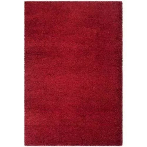 SizeAFAVIEH Charlotte Sizeolid Plush Sizehag Area Rug, Red, 8' x 10'