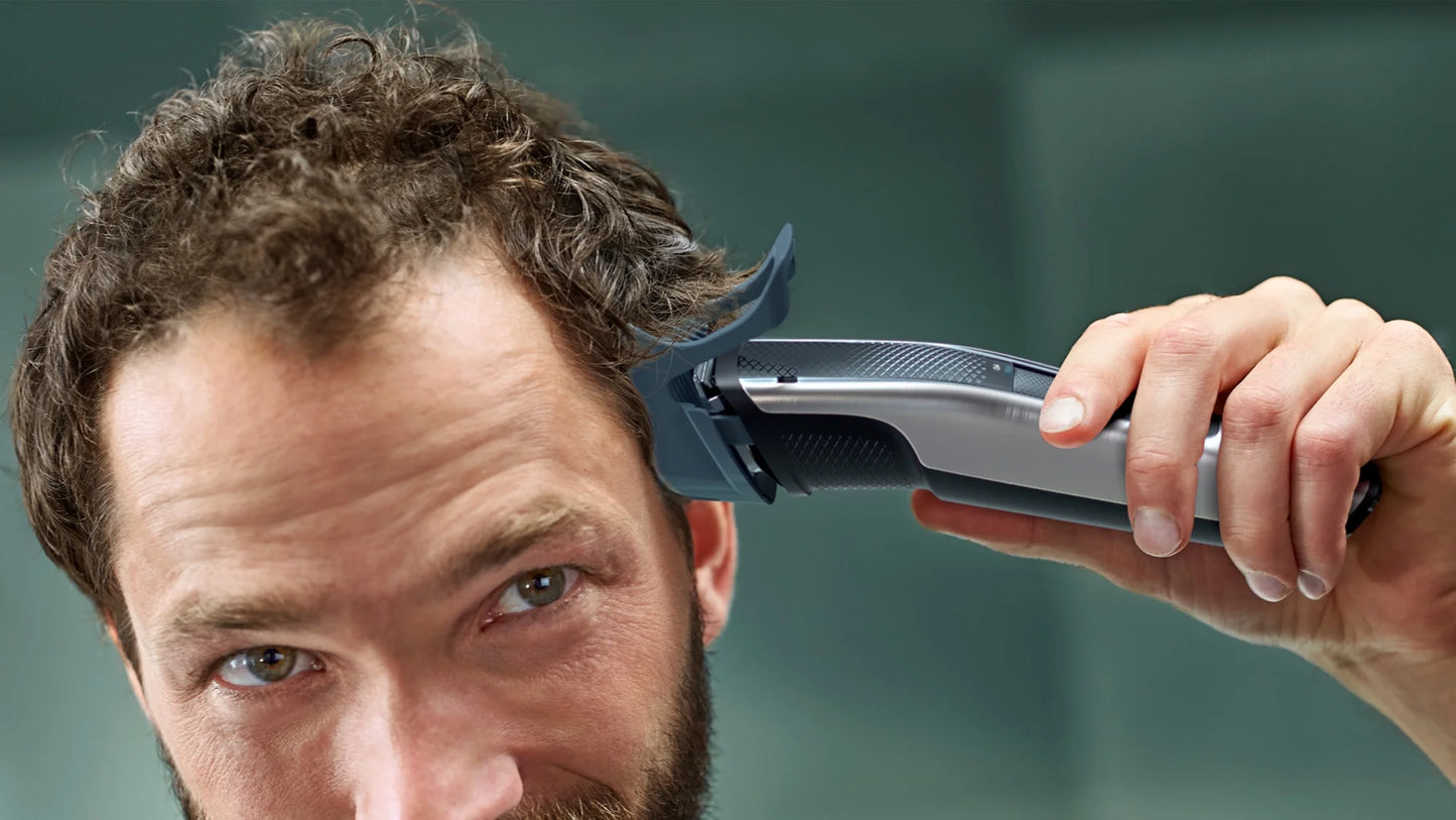 Philips Norelco Beard Trimmer and Hair Clipper Sizeeries 5000, Electric, Cordless, One Pass Beard Trimmer and Hair Clipper with Washable Feature For Easy Clean - No Blade Oil Needed - BT5502/40