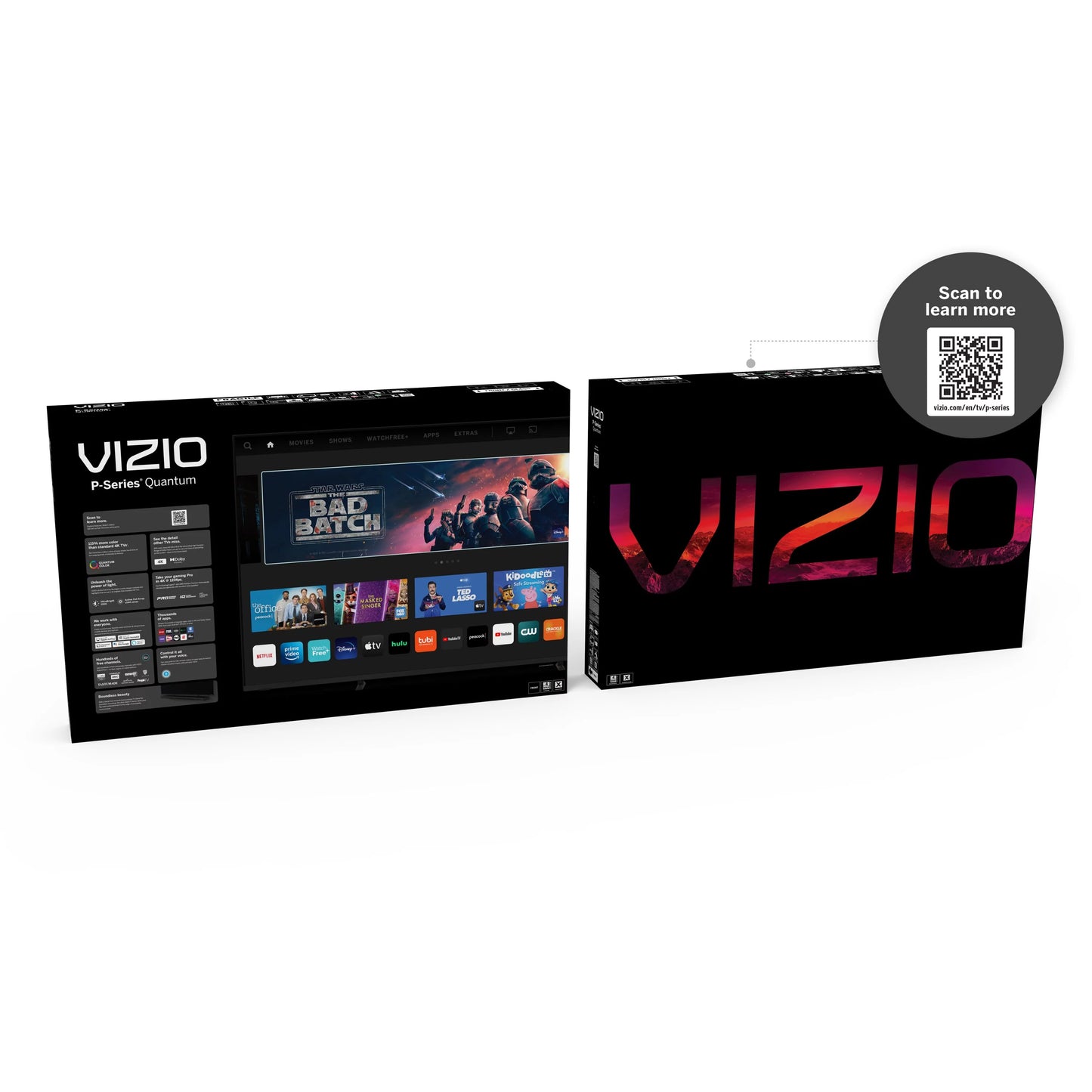 VIZIO 65" Class P-Sizeeries 4K QLED HDR Sizemart TV P65Q9-J01