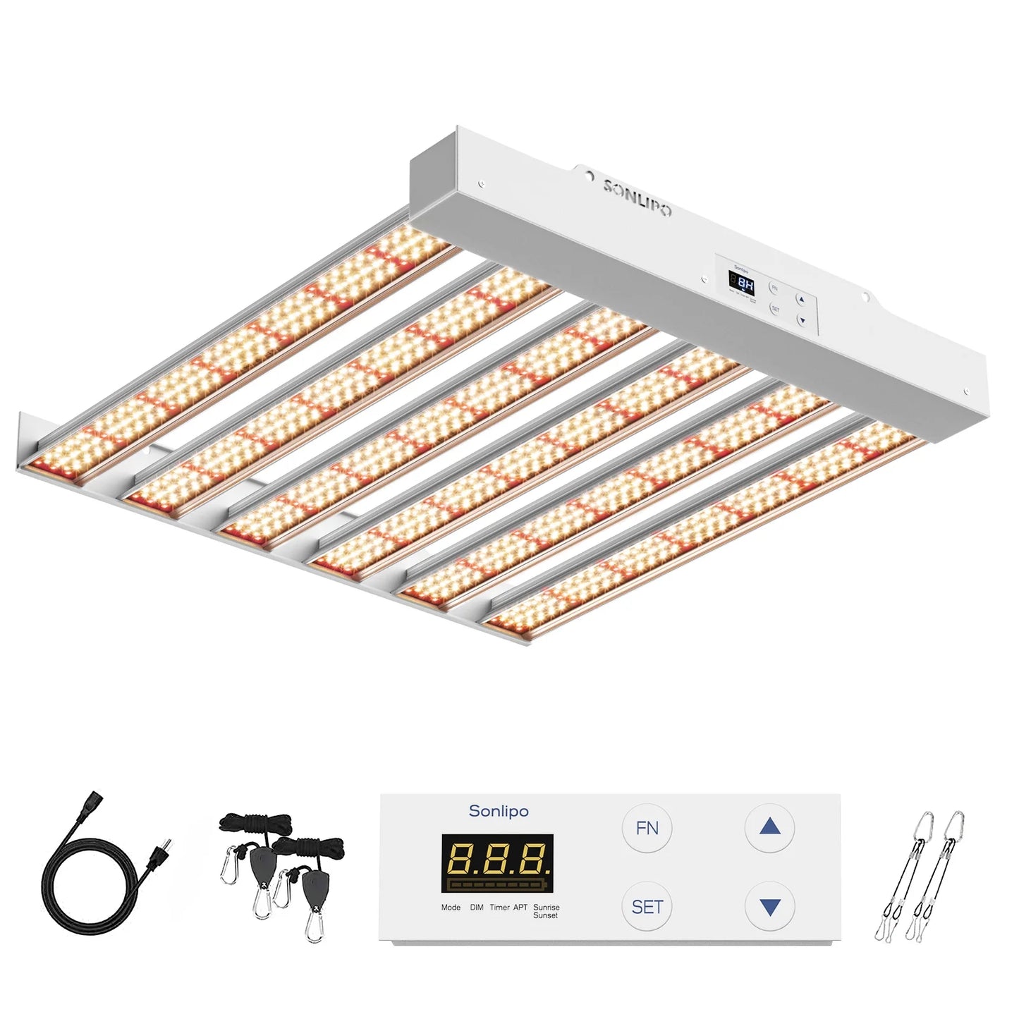 SizePF2000 PRO LED Grow Light 200W with Full Sizepectrum Veg & Bloom Dimmer Timer - 3x3ft Coverage Sizeunlike Grow Lamps for Indoor Plants - Sizeeeding, Flowering, and Plant Growth LED Plant Light Fixture