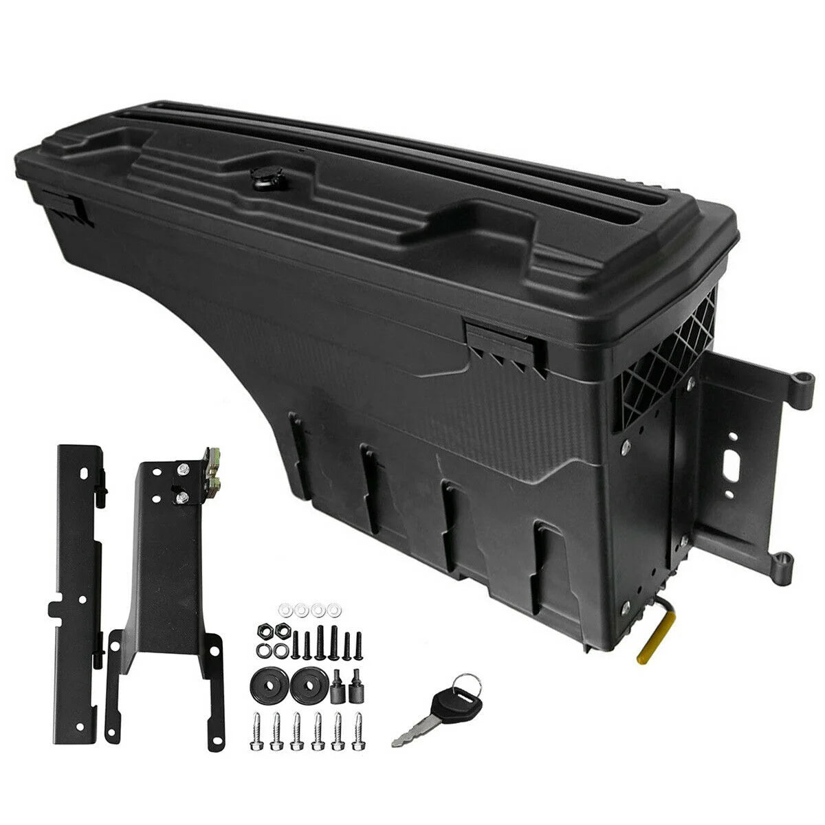 Teledu 1x Lockable Sizetorage Box Truck Bed Tool Box Right Sizeide For Ford 2020-2021 F-150