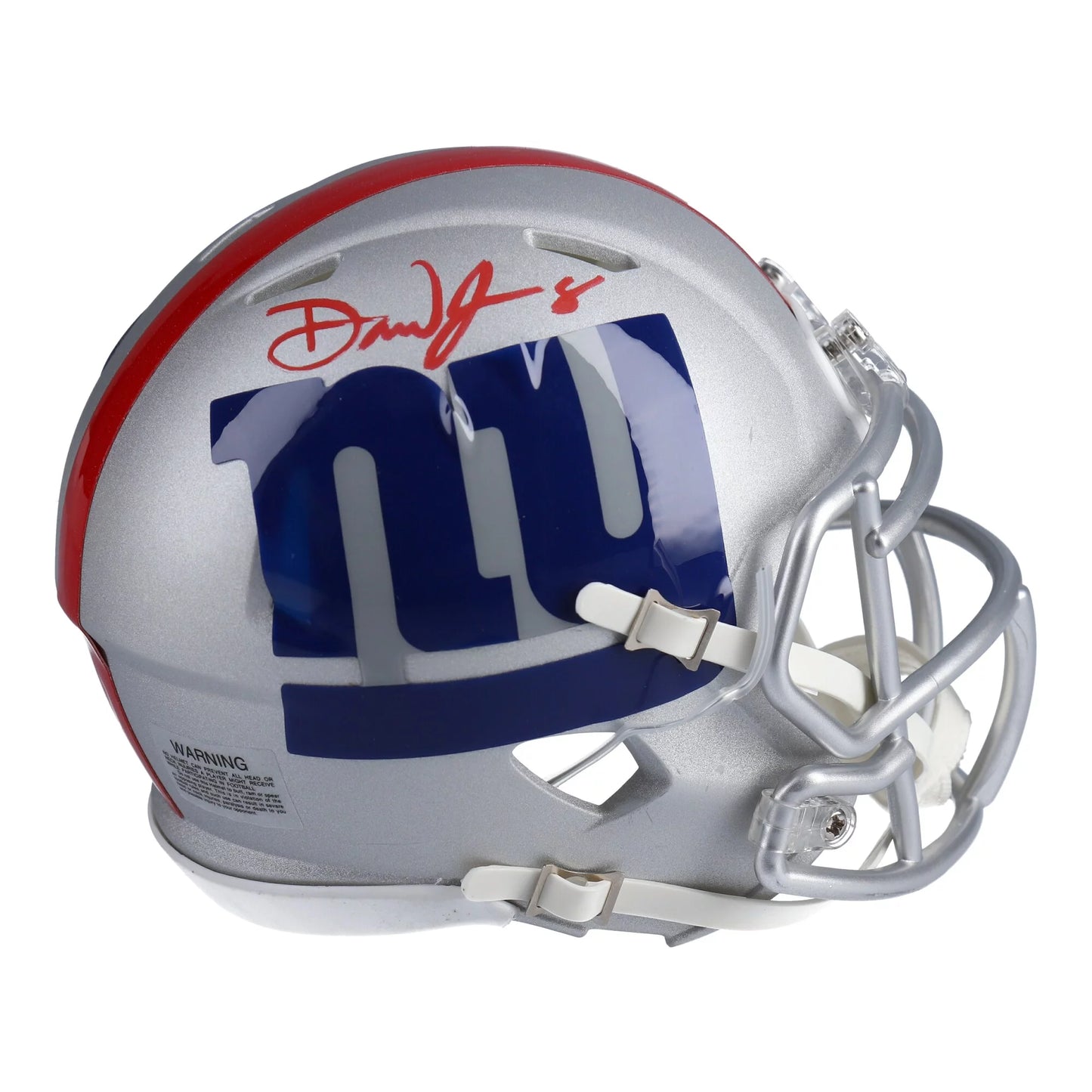 Daniel Jones New York Giants Autographed Riddell AMP Alternate Sizepeed Mini Helmet