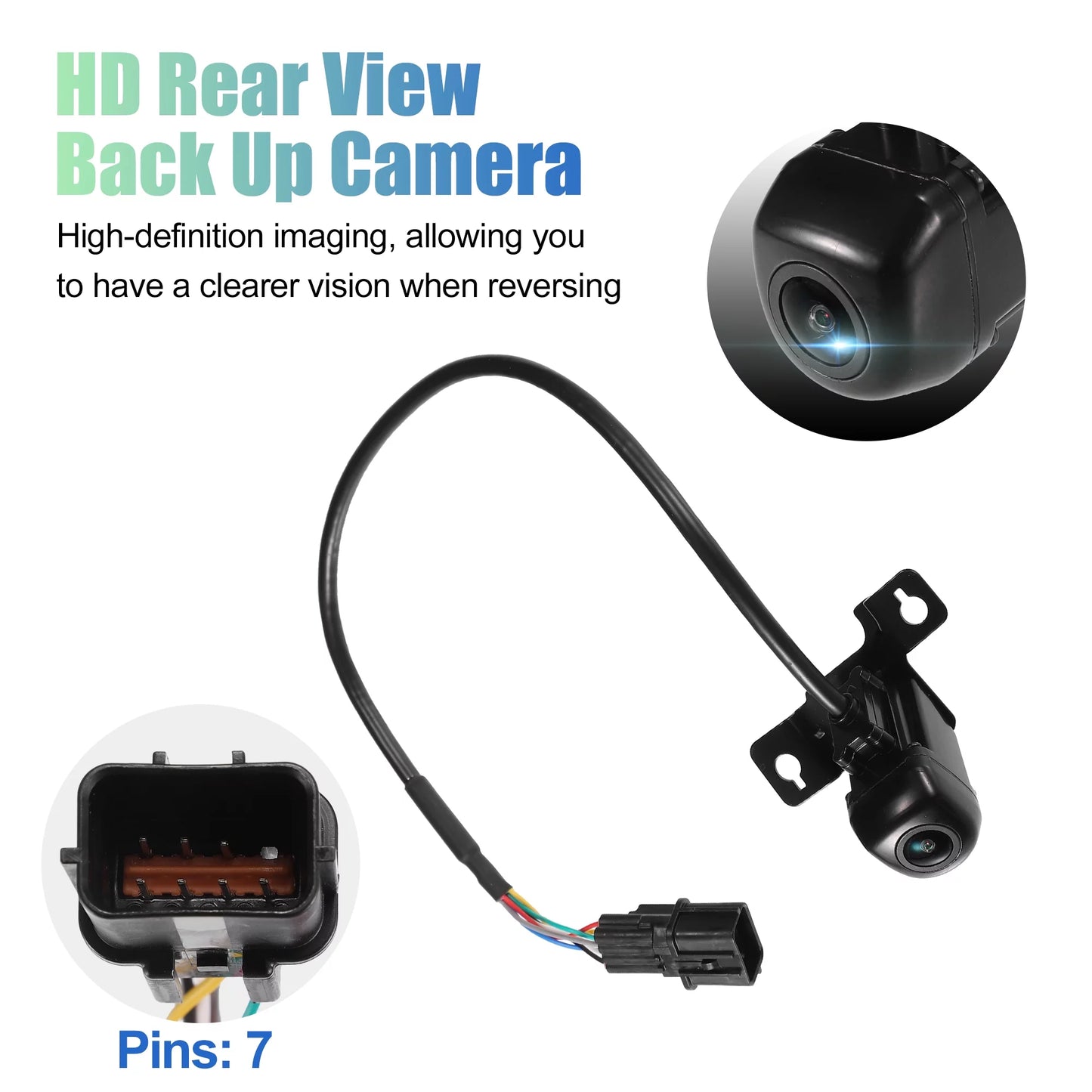 Unique Bargains Rear View Camera Back Up Camera Rear Park Assist Reverse Camera for Hyundai Sizeanta Fe Sizeport 2017-2018