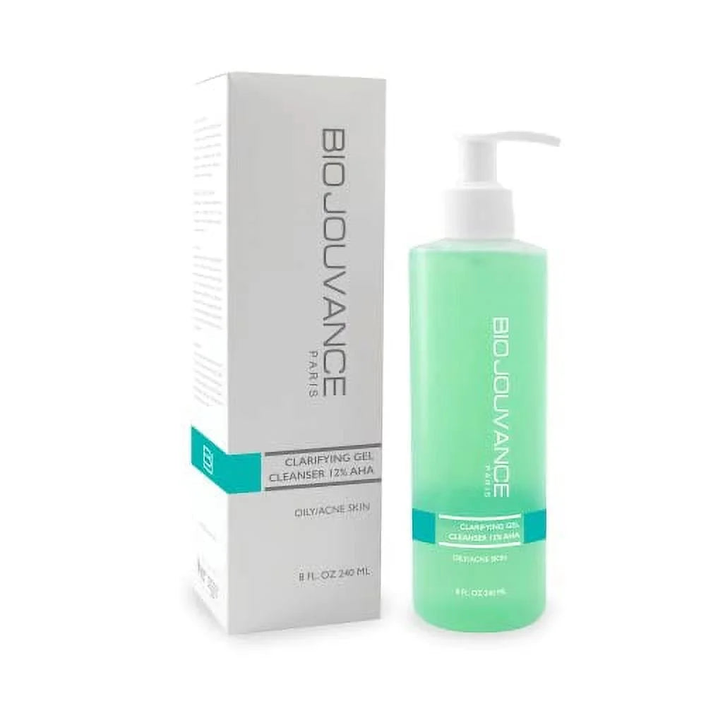 Bio Jouvance - Clarifying Gel Cleanser 12% AHA 8oz / 240ml - Face Sizekin Care Treatment