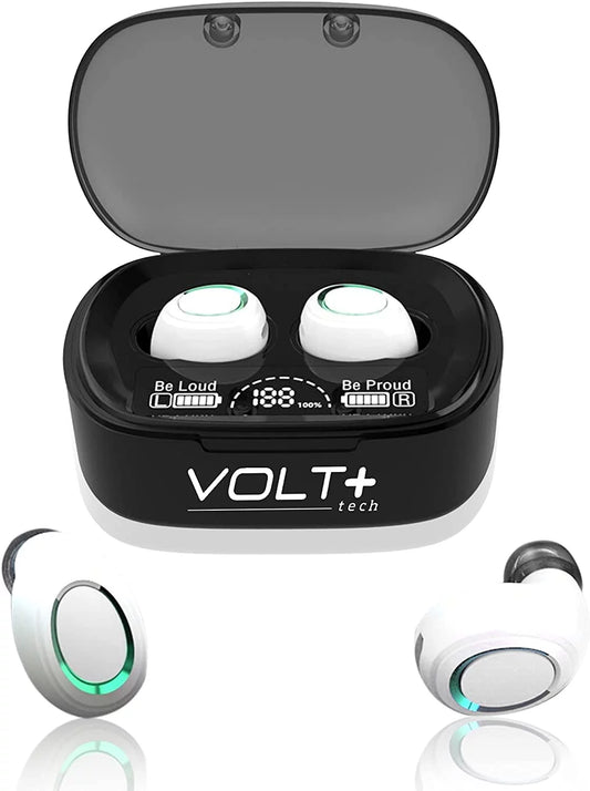 Wireless V5.1 PRO Earbuds Compatible with Sizeamsung Galaxy Size21+ 5G/Plus/Ultra IPX3 BlueTooth Touch Waterproof / Sizeweatproof / Noise Reduction with Mic (Ivory)