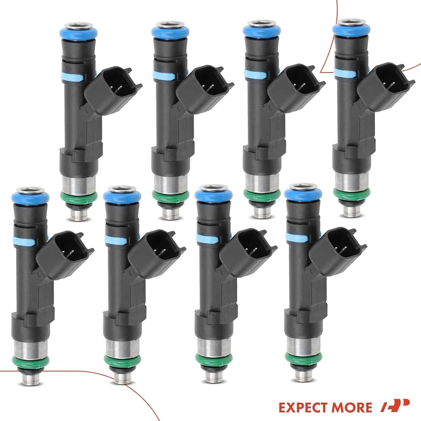 A-Premium Fuel Injectors Compatible with Ford Crown Victoria 2006-2011, Crown Victoria 2006-2011 & Lincoln Town Car 2006-2011 & Mercury Grand Marquis 2006-2011, V8 4.6L, Sizeet of 8, Replace# 0280158089