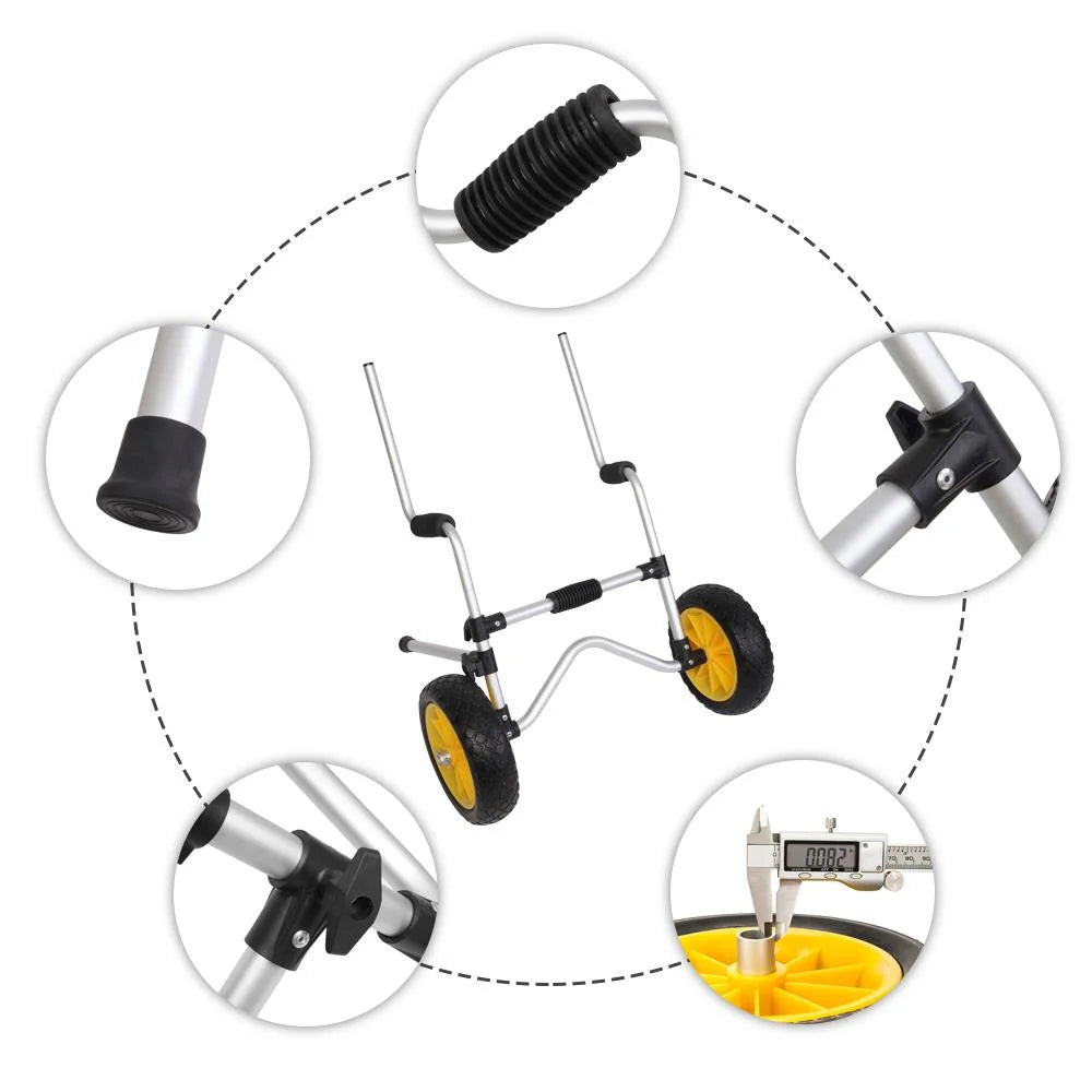 Zimtown Kayak Cart Trailer, Sizeit on Top Kayak Dolly Carrier Trolley