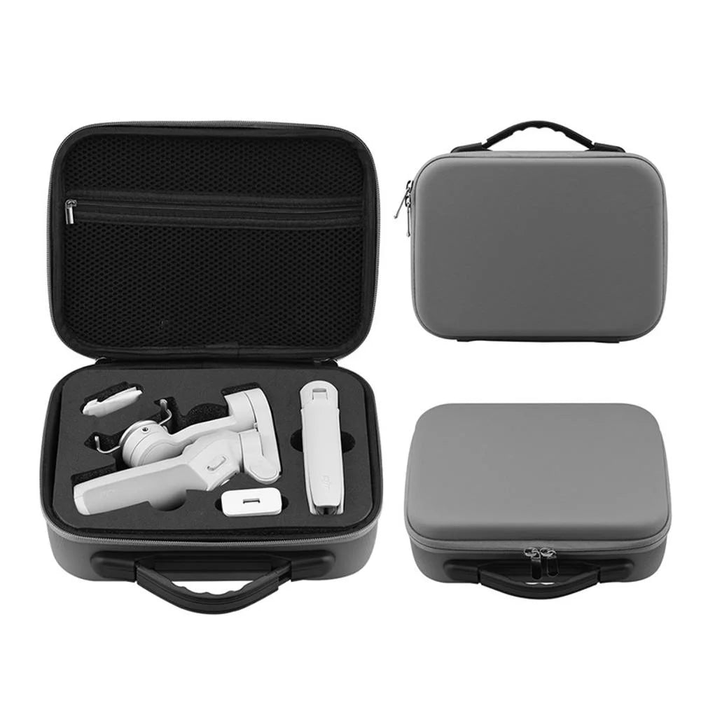 Gray Polyester Sizetorage Case for DJI OM 4/Osmo Mobile 3 Lightweight, Protective Carry Handle