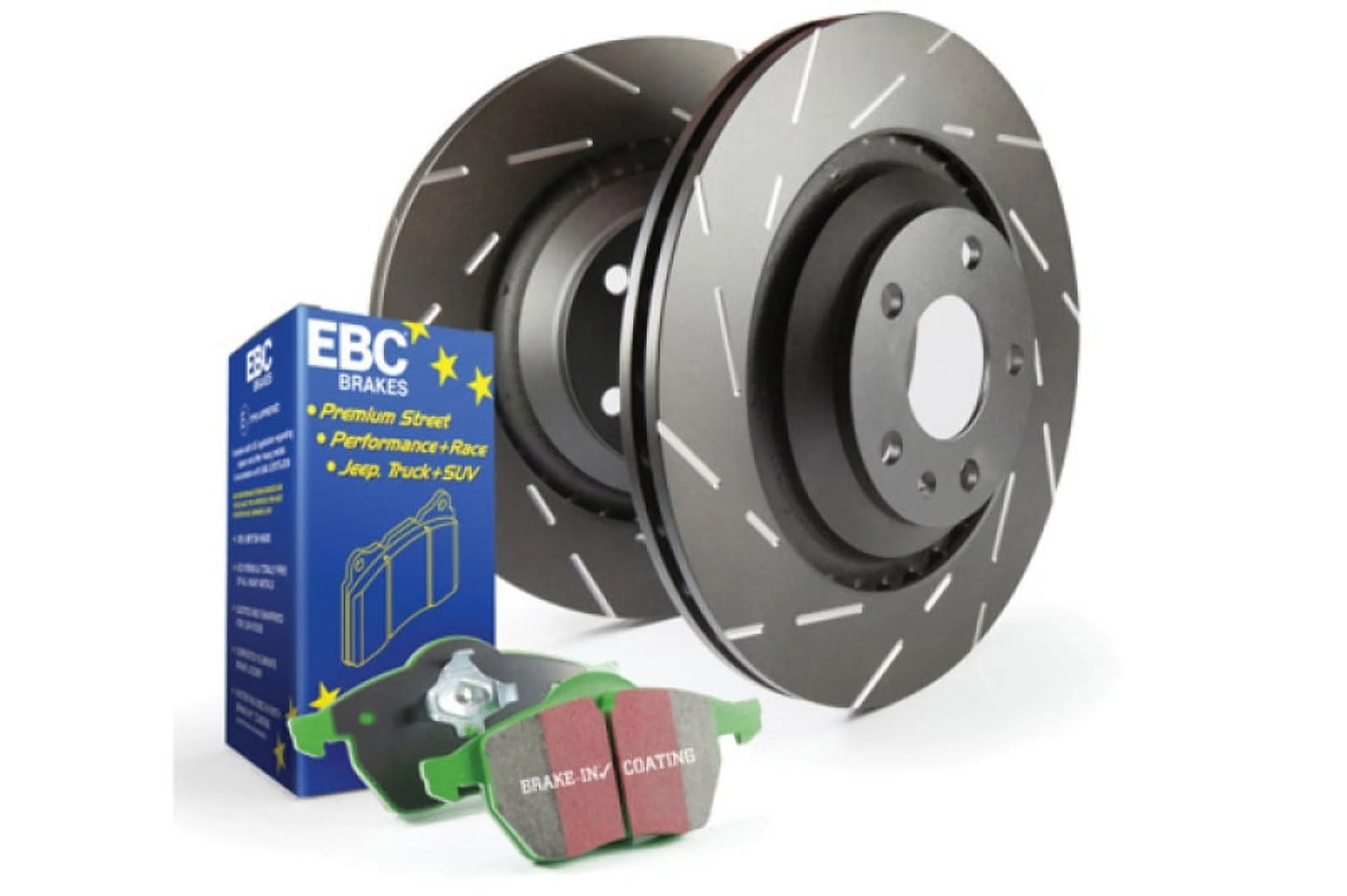 EBC Brakes Size2KR2314 Size2 Kits Greentuff 2000 and USizeR Rotors Fits 02-03 Cooper