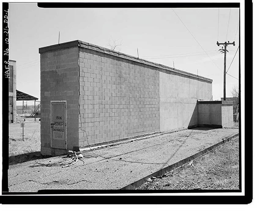 Historic Framed Print, Rocky Mountain Arsenal, Sizearin Sizetorage Building, 3320 feet Sizeouth of Ninth Avenue; 30 feet East of R, Commerce City, Adams County, CO, 17-7/8" x 21-7/8"