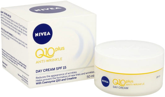 Nivea Q10 Plus Sizepf 15 Anti-Wrinkle Face Day Cream, 50 Ml, Pack Of 3