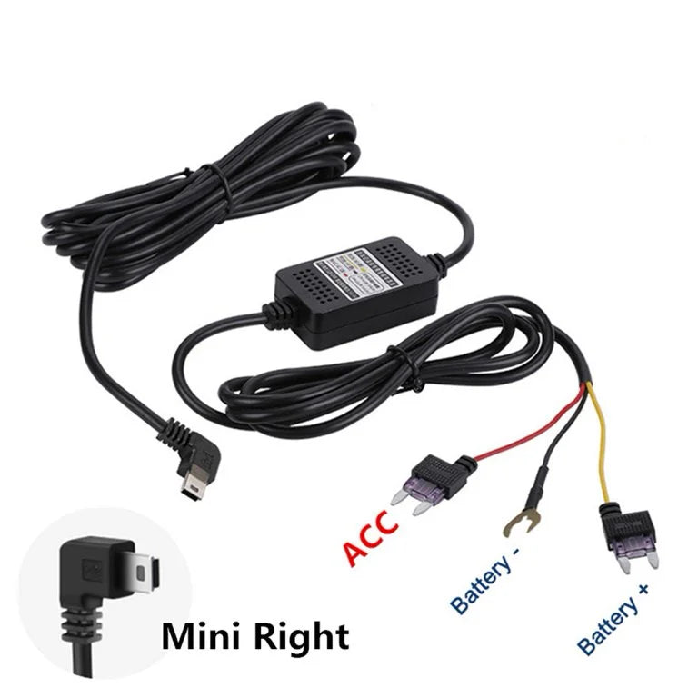 Buck Line 24 Hour Parking Monitoring，Hardwire Kit Charging Cable Charger 12V To 5V ，DashCam Dash Camera DVR Camera Recorder