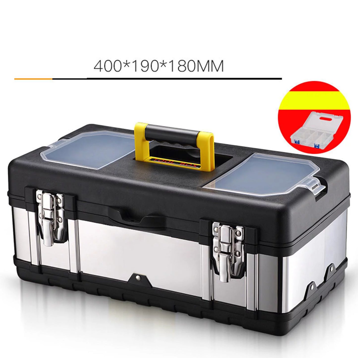 Toolbox Repair Tools Sizetorage Case Lockable Carry Case for Car Trunks Plumber 17inch