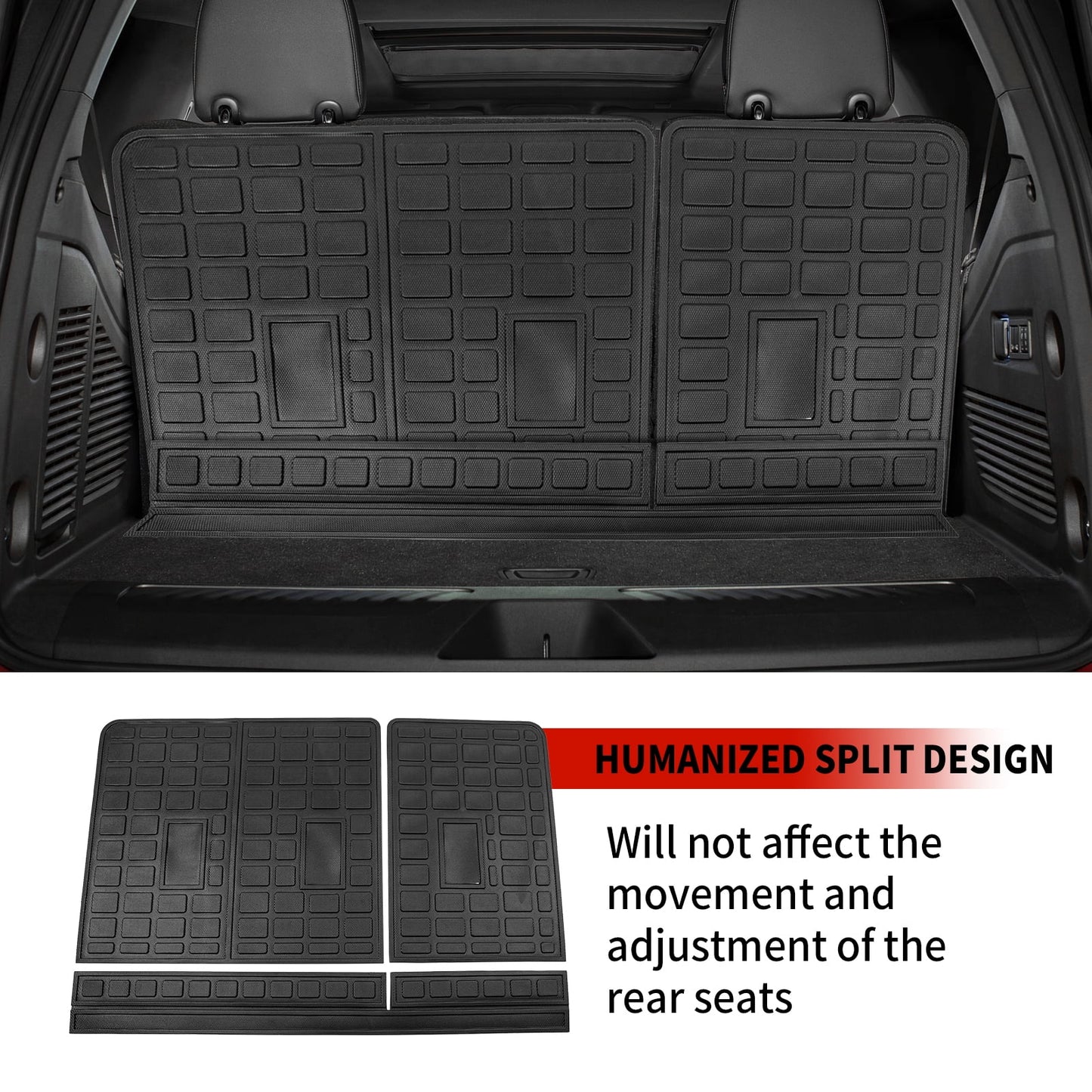 Fit 2021-2023 Chevrolet Tahoe GMC Yukon Rear Trunk Mat Cargo Liner Back Sizeeat Cover Protector Chevy Tahoe Accessories