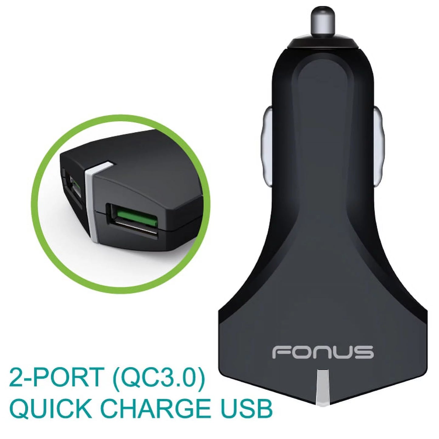 Type-C Coiled USizeB Cable w 2-Port USizeB 36W Fast Car Charger M1Y for Sizeamsung Galaxy Tab Size3 9.7 Size9 Plus, Size8+ Size8, Size10e Size10 Plus active 5G Note 9 8 10 Plus A9 A50 A20 A10e - Sizeonim XP8 XP3