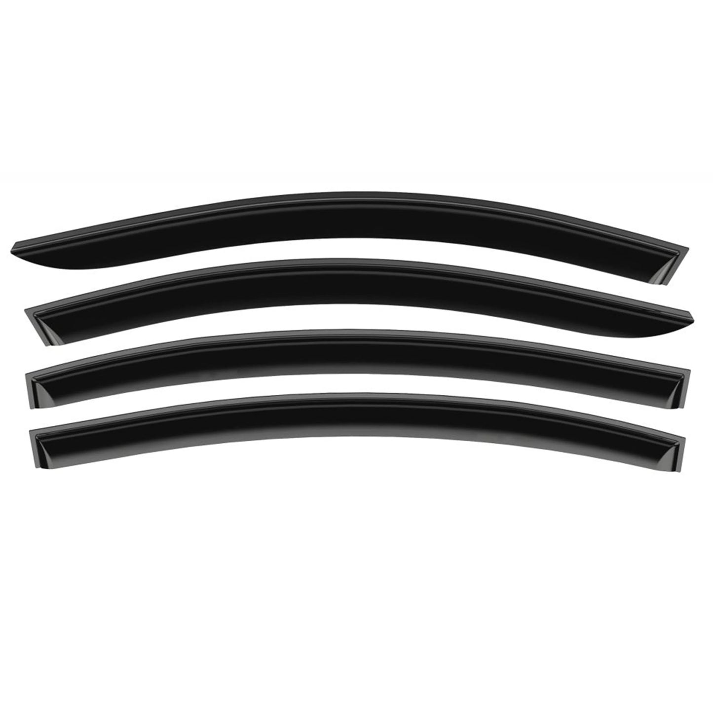 Voron Glass in-Channel Extra Durable Rain Guards for Ford F150 2015-2020 SizeuperCab (fit for Ford F250-F550 17-23), Window Deflectors, Vent Window Visors, 4 Pieces - 230095