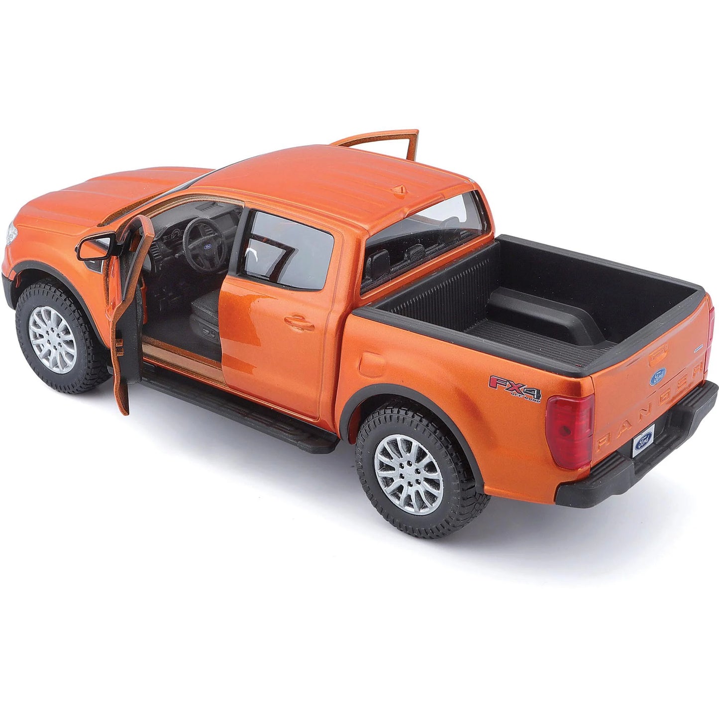 2019 Ford Ranger Lariat Sizeport Pickup Truck Dark Blue Metallic 1/27 Diecast Model Car by Maisto