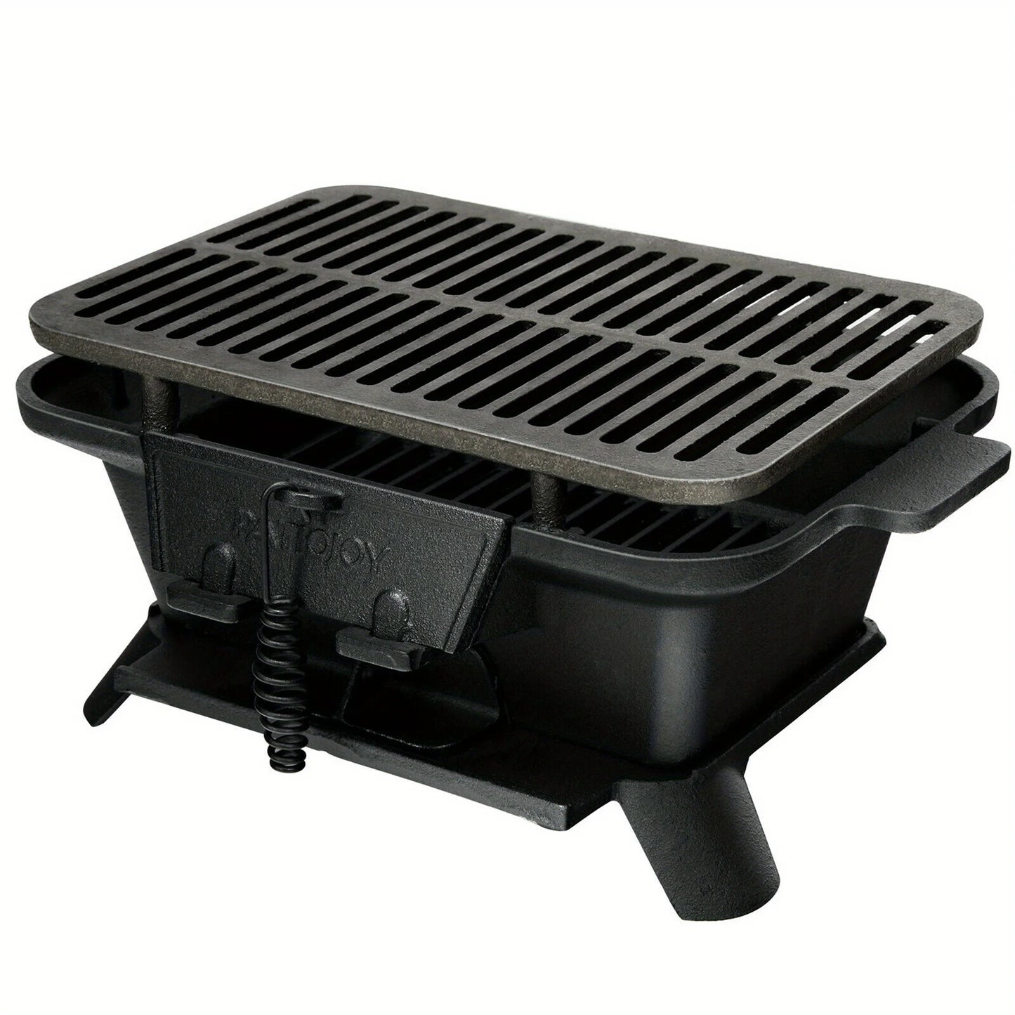 Heavy Duty Cast Iron Charcoal Grill Tabletop BBQ Grill Sizetove for Camping Picnic