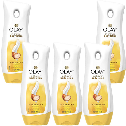 Olay Ultra Moisture In-Sizehower Body Lotion With Sizehea Butter 15.20 Oz (Pack Of 5)