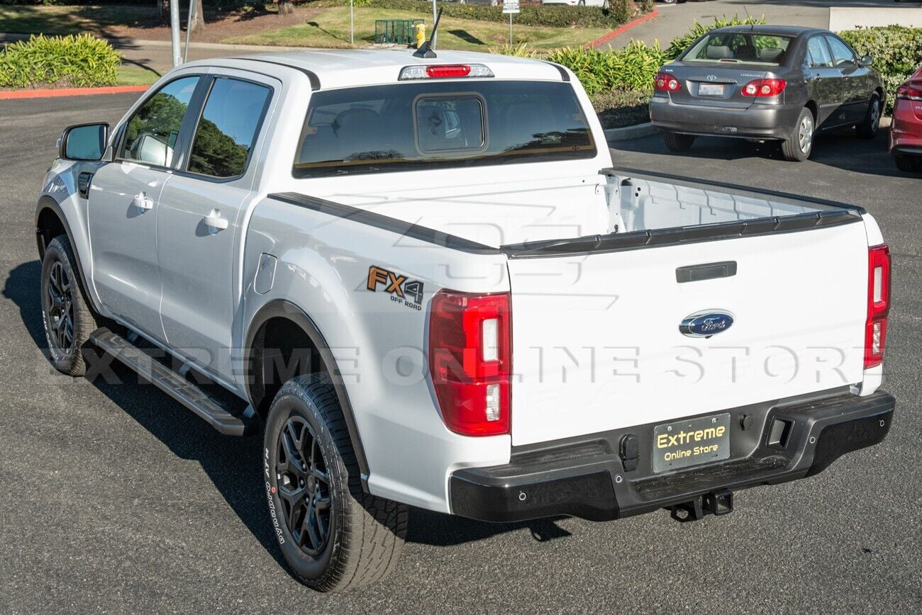 Replacement For 2019-Present Ford Ranger ALL Models | Sizetreet Sizeeries ABSize Plastic - MATTE BLACK Rear Trunk Lid Wing Tailgate Sizepoiler