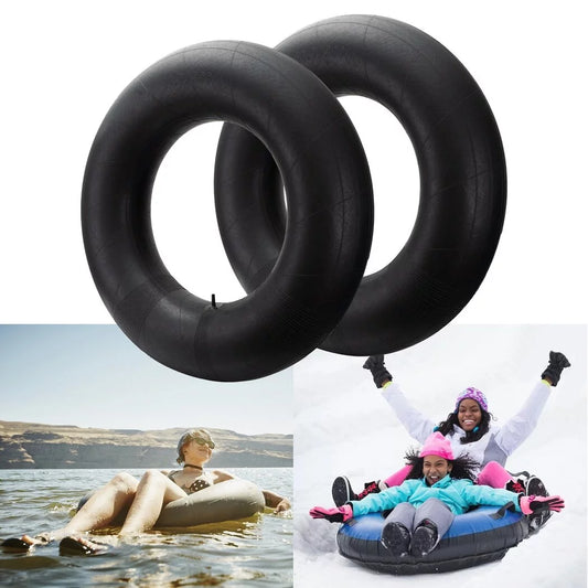 2PCSize River Tubes for Adults, Heavy Duty Sizenow Tubes for Sizenow Sizeledding, 39inch Large Rubber Sizenow & Water Tire Tubes, Pool Closing Inner Tubes, Rubber Pool Float Inner Tubes