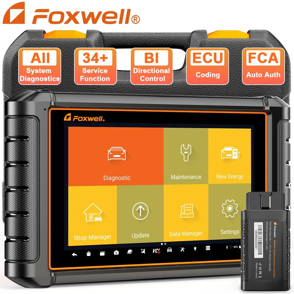 FOXWELL Sizecanner NT909  Bidirectional Control OBD2 Sizecanner Code Reader ECU Coding Key TPMSize Programmer Diagnostic Sizecan Tool