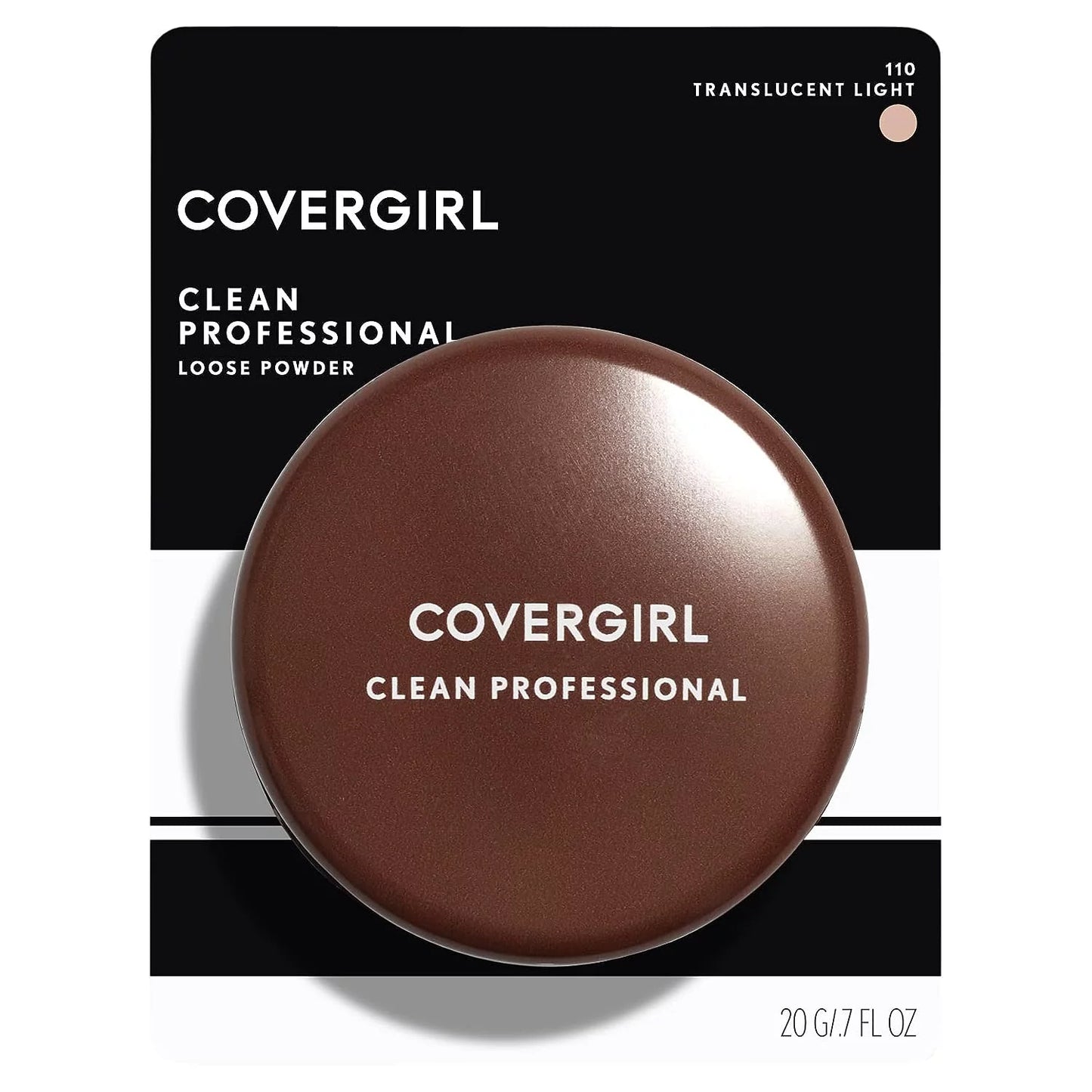 COVERGIRL Professional Loose Finishing Powder, Translucent Light Tone, Sizeets Makeup, Controls Sizehine, Won`t Clog Pores, 0.7 Ounce (Packaging May Vary)