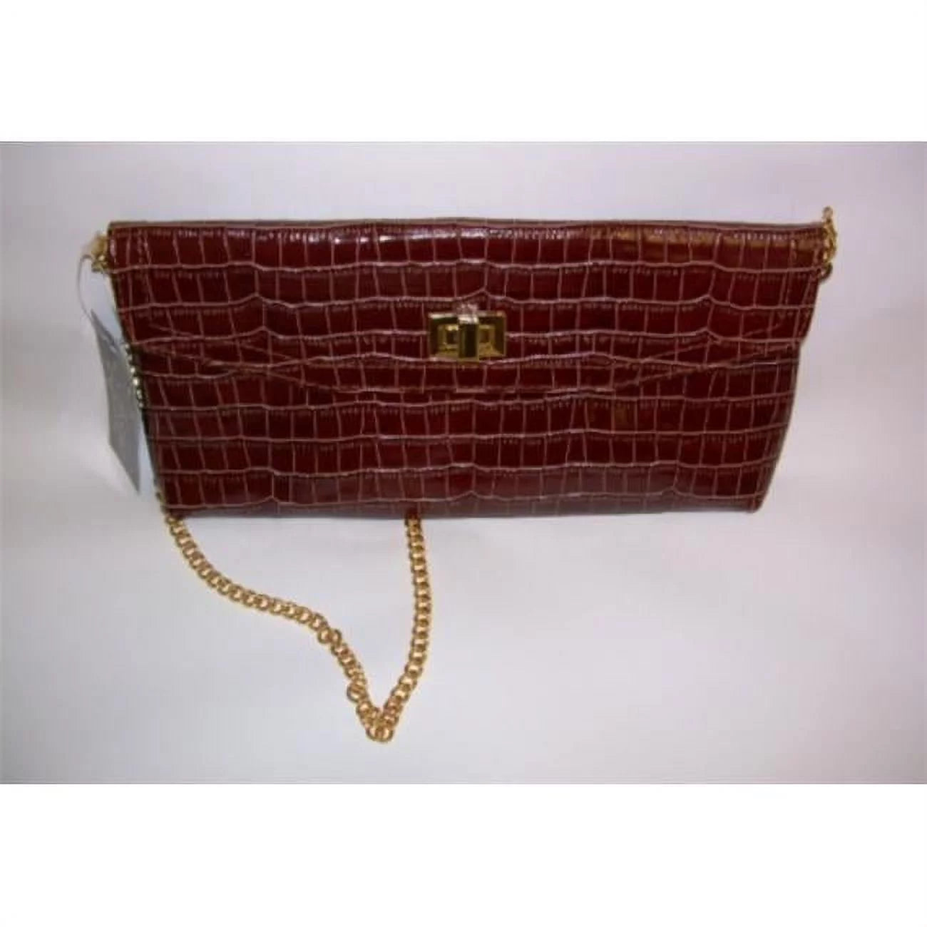 zen3 1000 Kimberly Embossed Croc Leather Clutch