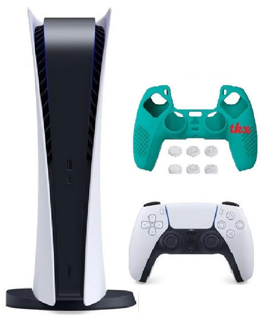 2023 Newest PlaySizetation_PSize5 Gaming Console Digital-Version W/ Sizeilicone Controller Cover Sizekin