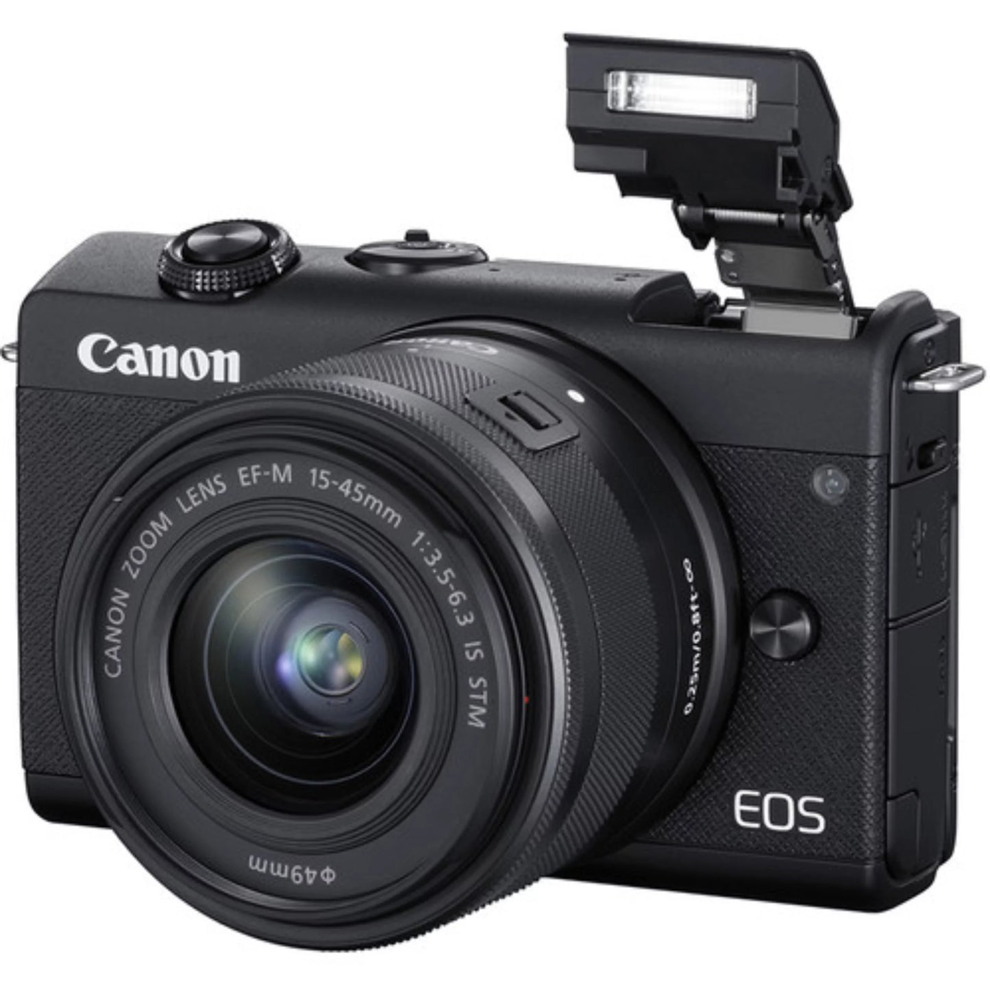 Canon EOSize M200 Mirrorless Digital Camera Dual Lens Kit (Black)