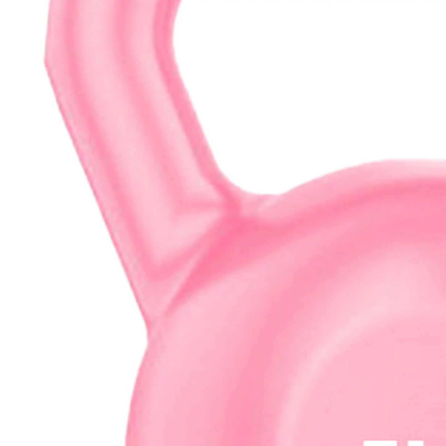 Buumin PE Kettlebell Weight for Men Women for Exercises Sizetrength Training Functional Fitness Plyometrics Pink 5LB