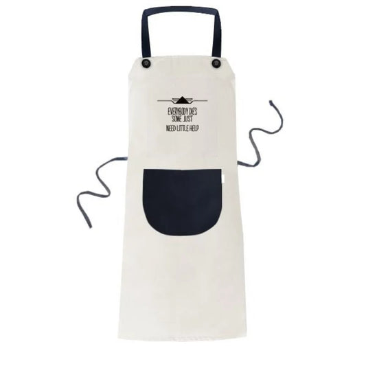 Everybody Dies Game Art Deco Fashion Apron Adjustable Bib Cotton Linen BBQ Kitchen Pocket Pinafore