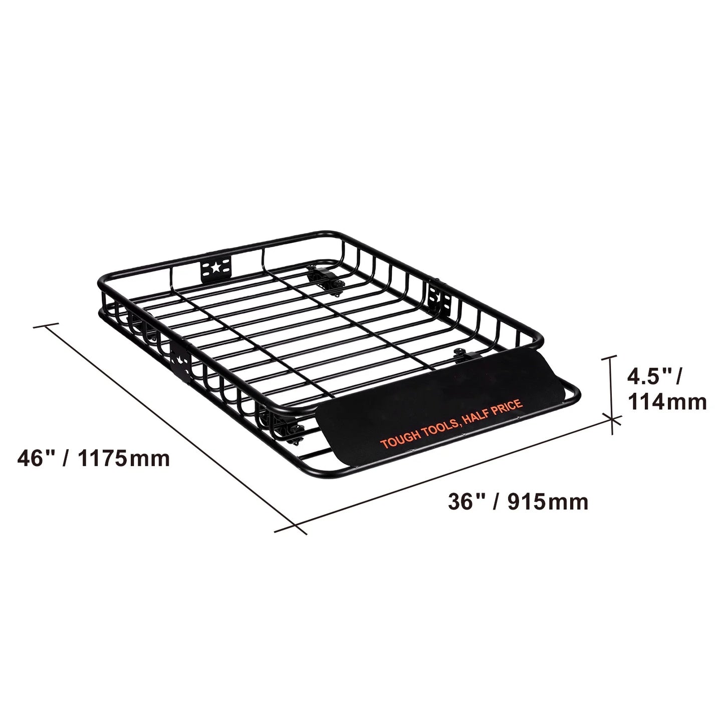 BENTISizeM Roof Rack Cargo Basket 200 LBSize Capacity 46"x36"x4.5" Heavy Duty Car Top Holder for SizeUV Truck