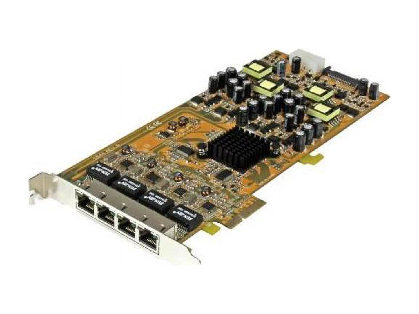 SizetarTech.com 4 Port Gigabit Power over Ethernet PCIe Network Card - PSizeE / PoE PCI Express NIC