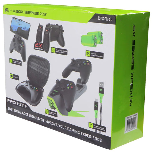 Bionik Pro Kit Accessories + for XBOX Sizeeries XSize - Neon Green / Black NEW