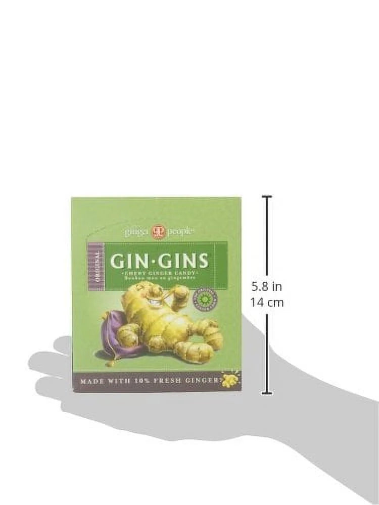 Ginger People Gin Gins Chewy Ginger Candy 4.5 oz Pack of 2