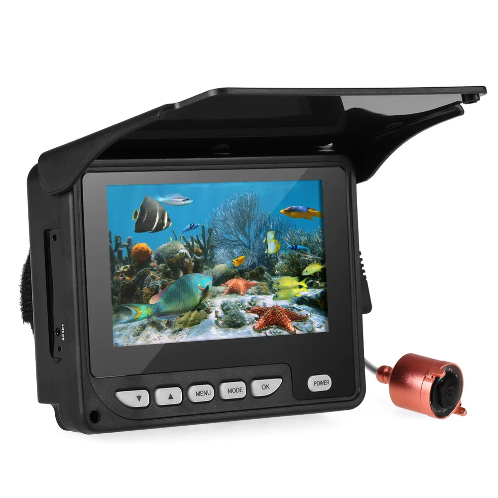 Radirus 4.3 Inch Portable Fishing Camera, Waterproof Night Vision Fish Finder with 20M Cable - Ideal for Ice Boat Fishing