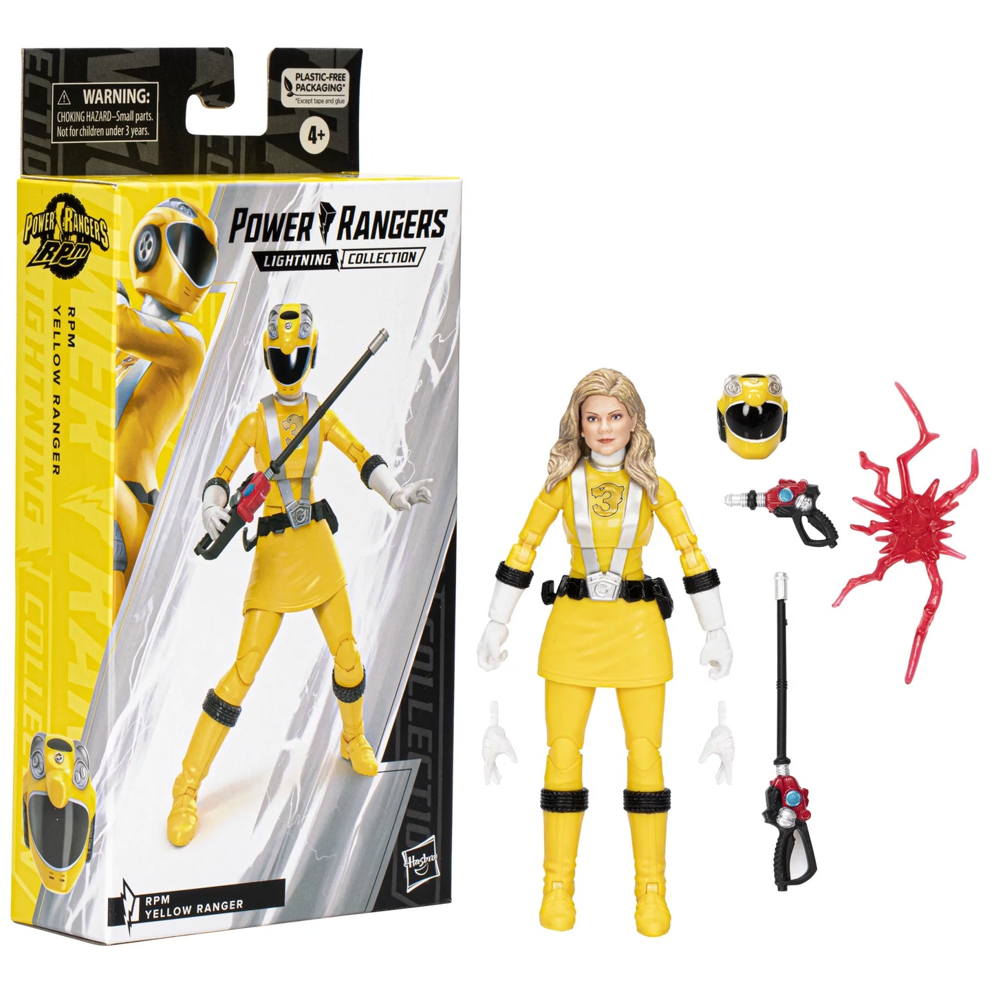 Power Rangers: Lightning Collection RPM Yellow Ranger Kids Toy Action Figure for Boys and Girls Ages 4 5 6 7 8 and Up (6")