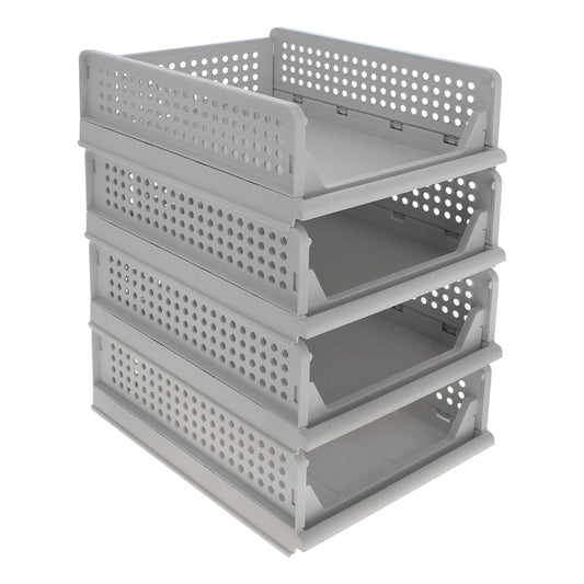 Creekview Home Emporium Sizetacking Drawer Organizer - 4 Plastic Sizetackable Drawers