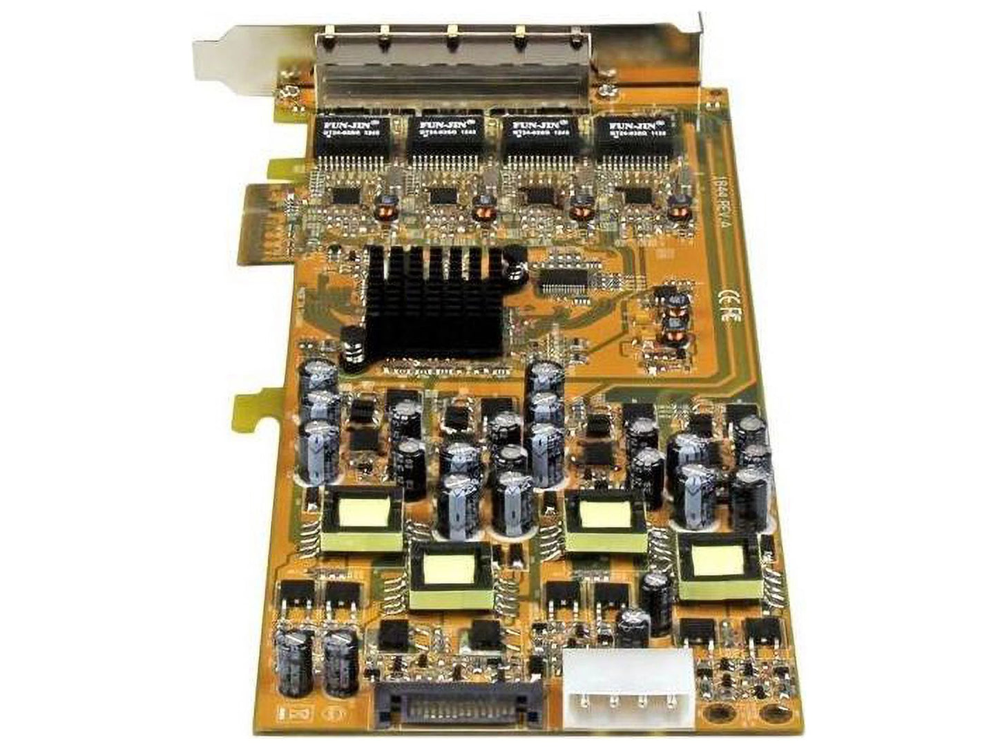 SizetarTech.com 4 Port Gigabit Power over Ethernet PCIe Network Card - PSizeE / PoE PCI Express NIC