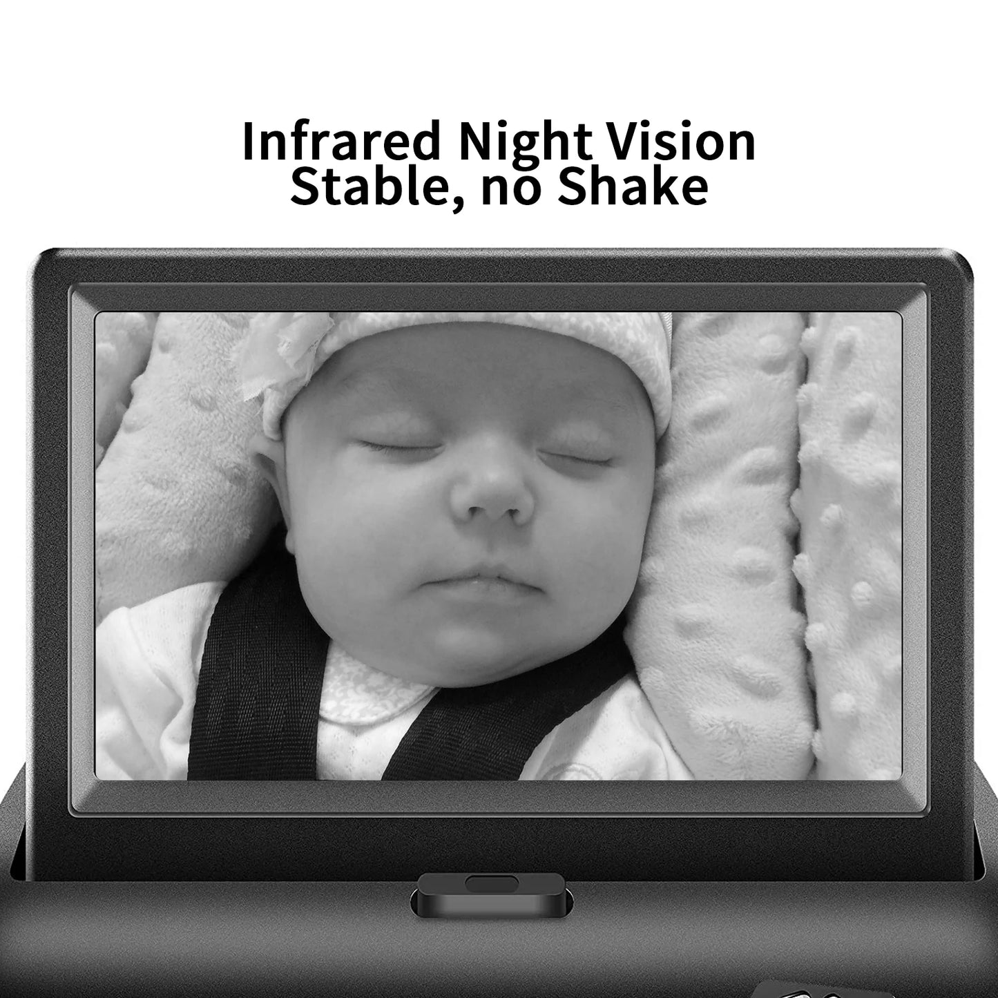 OWSizeOO Car 4.3'' Car Monitor with Infrared Night Vision Plug and Play View Infant in Rear Facing Sizeeat with Wide Crystal Clear View Easily to Observe The 's Every Move