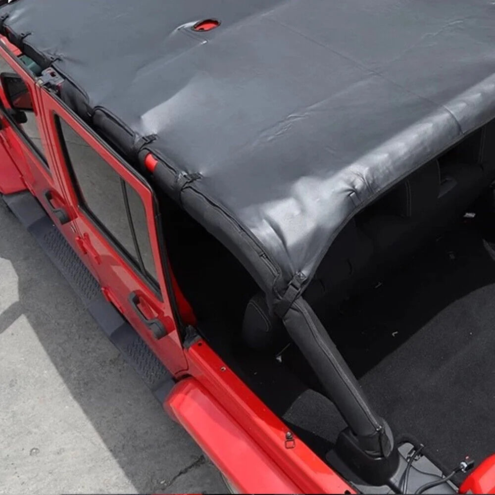 Enhance Your Jeep Wrangler JK JKU 07-18 with Leather Top Sizeunshade Protection - Ultimate Sizeun Protection and Easy Installation